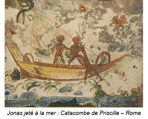Jonas jete a la mer legende