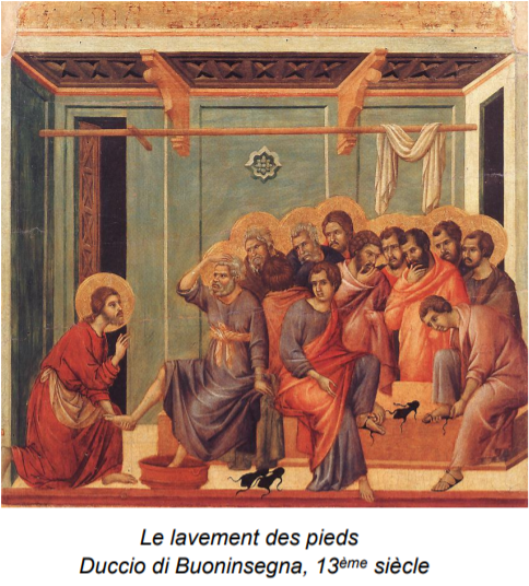 Lavement des pieds et legende