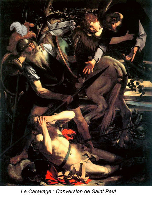 Le Caravage Conversion se Saint Paul