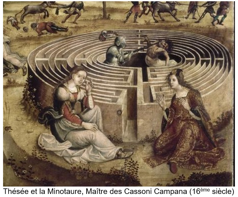 Thesee et Minotaure legende